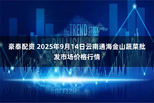豪泰配资 2025年9月14日云南通海金山蔬菜批发市场价格行情